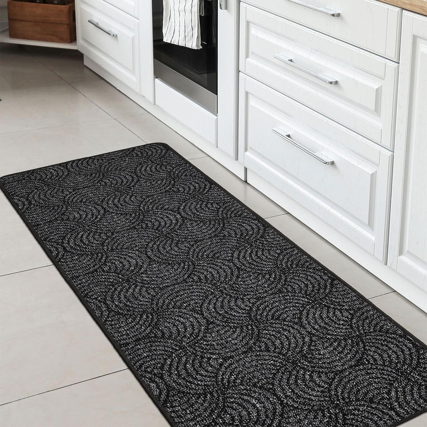 Geo Utility Anthracite Geometric Rug