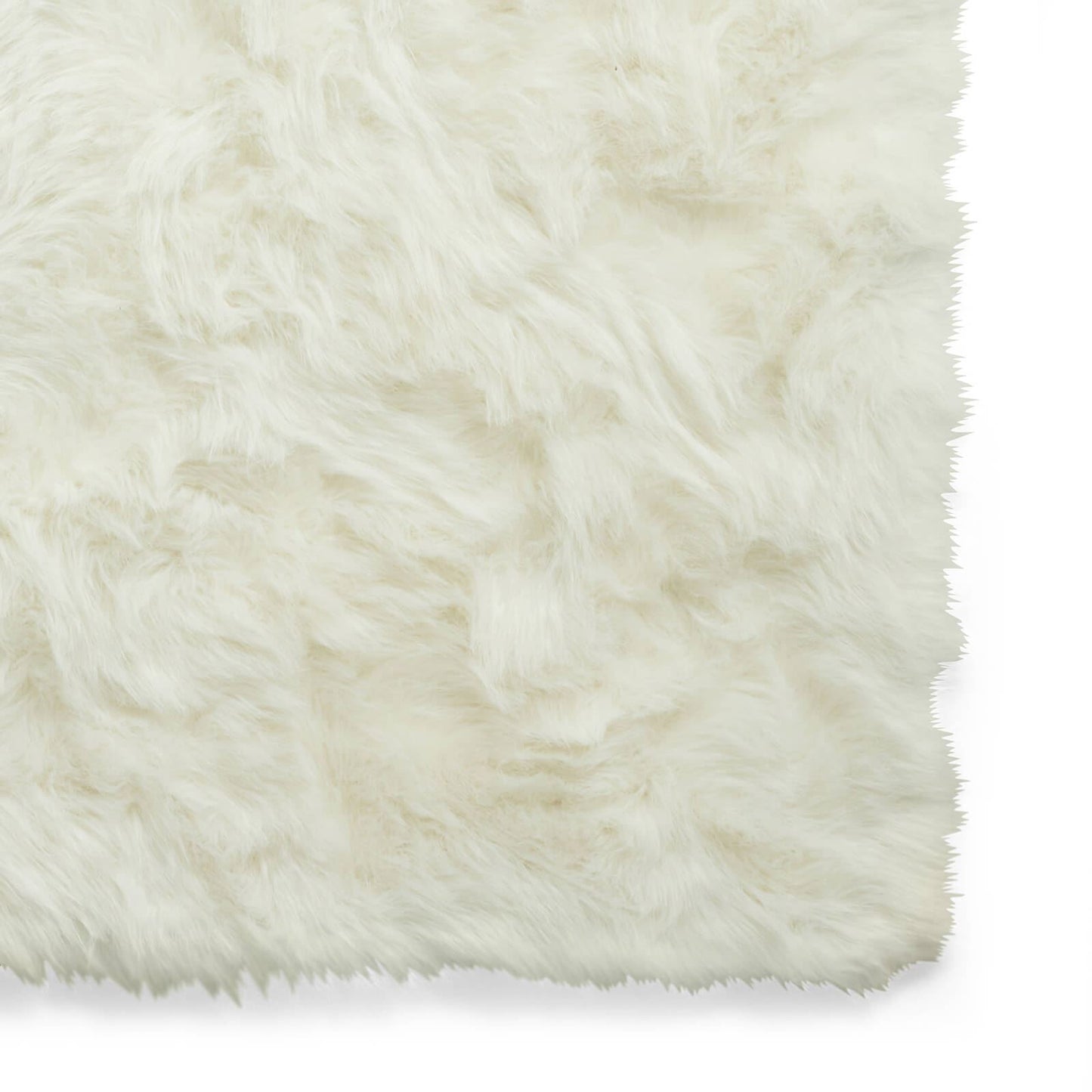 Polar Plush Ivory Soft Shaggy Rug - 160 x 220cm (5ft 3" x 7ft 3")