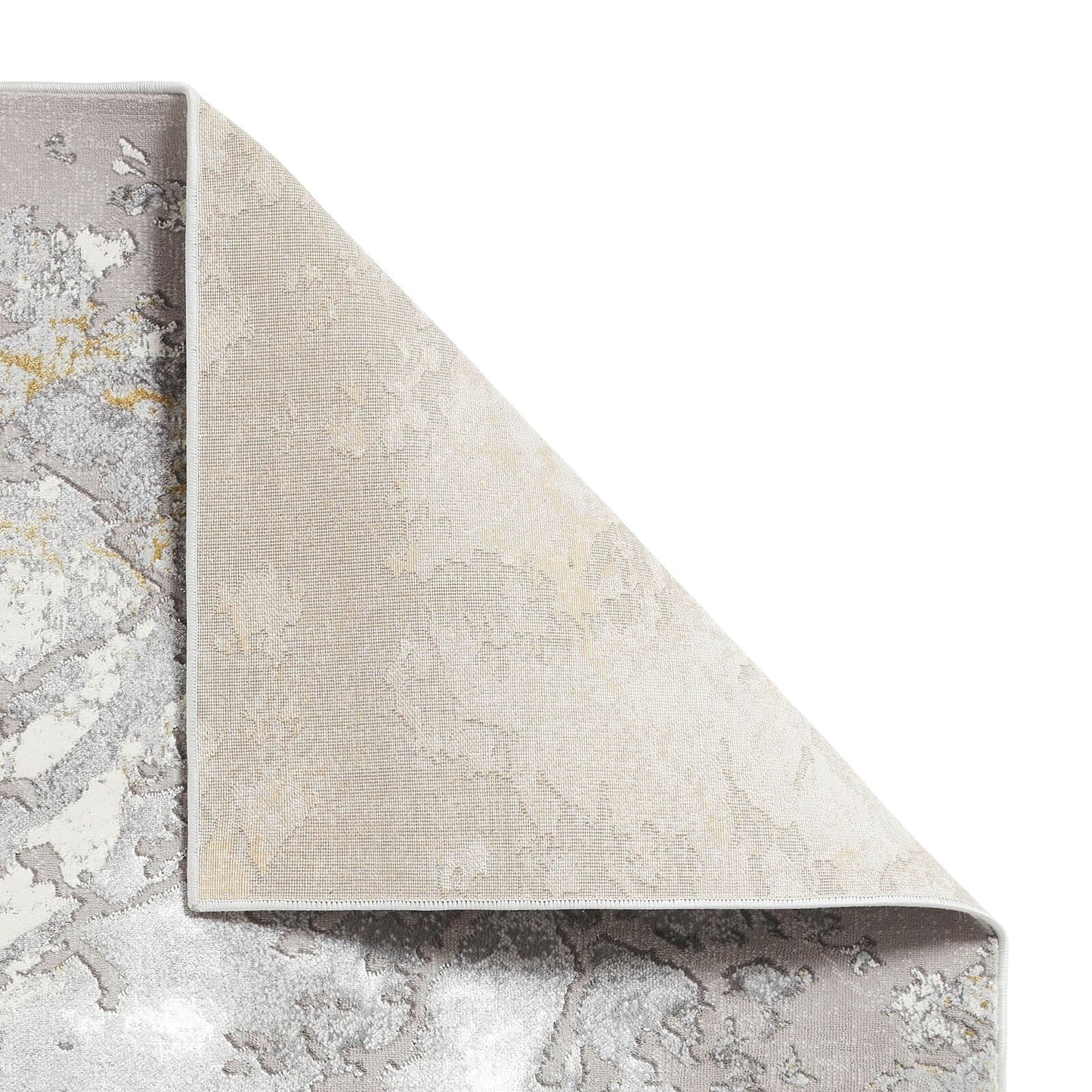 Apollo 2677 Grey/Gold Modern Rug