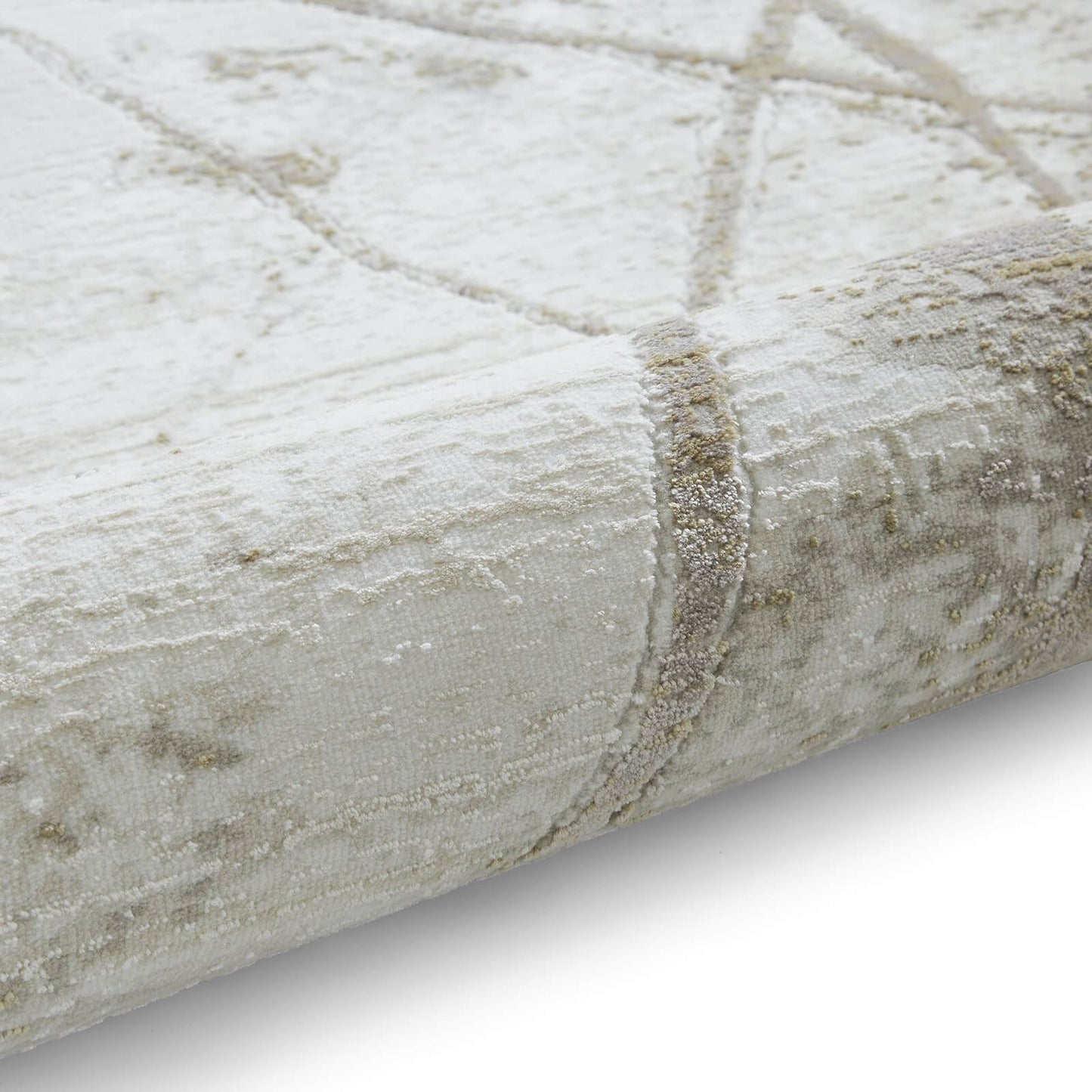 Mirage MR26 Cream Modern Abstract Rug - 200 x 290cm (6ft 6" x 9ft 6")