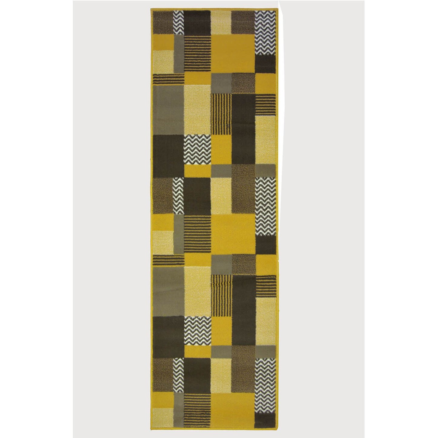 Maestro Montreal Ochre Blocks Rug