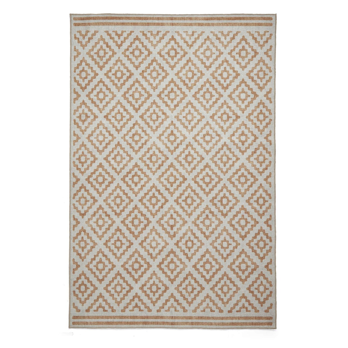 Coral H1058 Yellow Modern Washable Rug