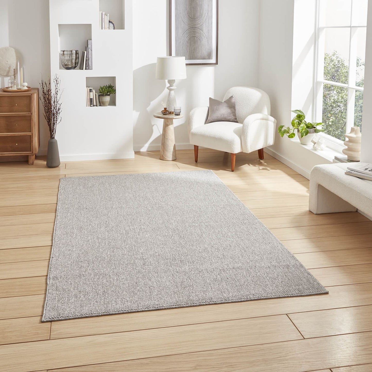 Boucle E6403 Grey Boucle Rug