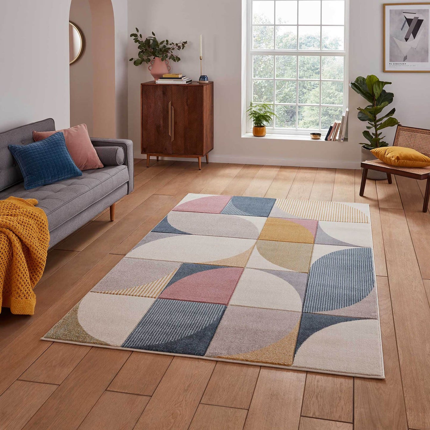 Matrix FE663 Multi Modern Rug