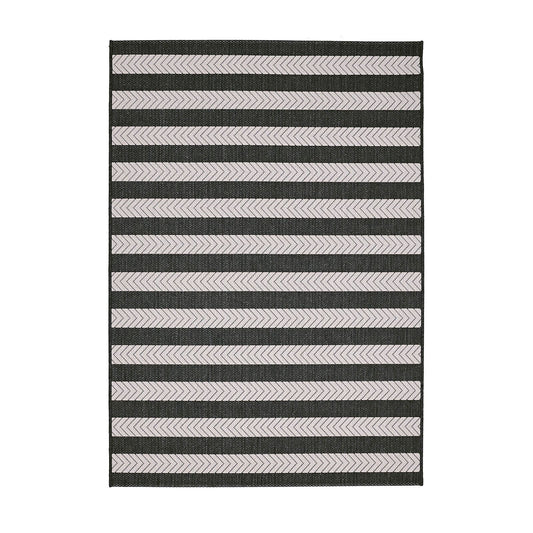County Stripe Black Rug