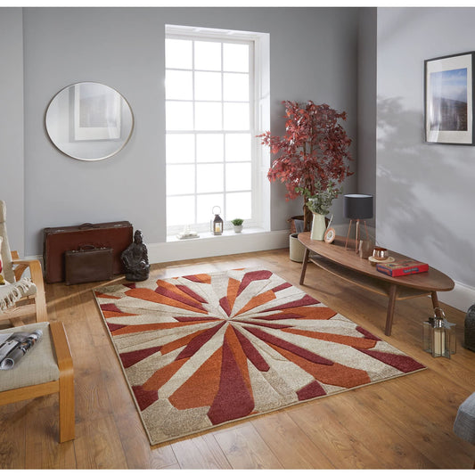 Portland 3337 E Geometric Yellow/Pink/Grey/cream