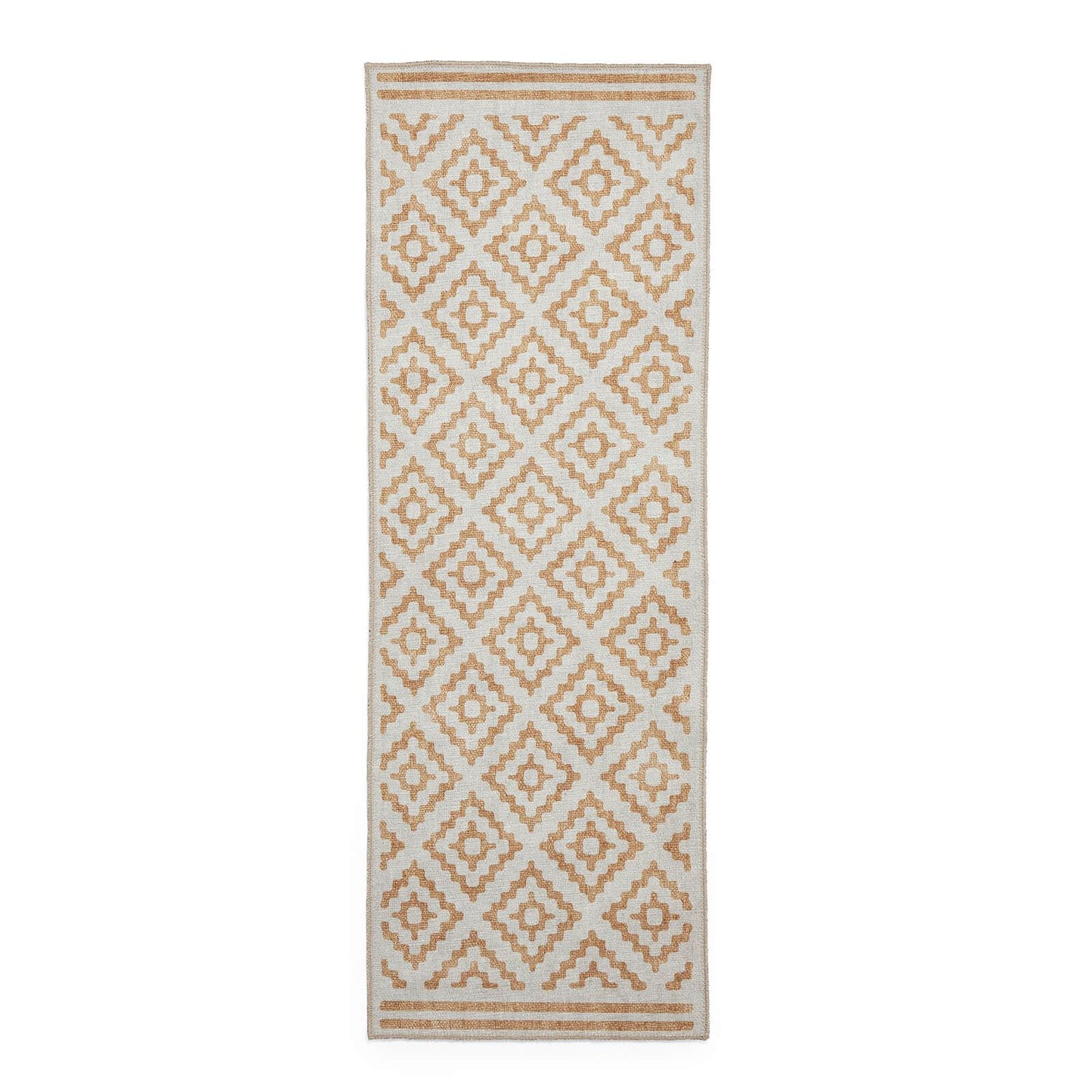 Coral H1058 Yellow Modern Washable Rug