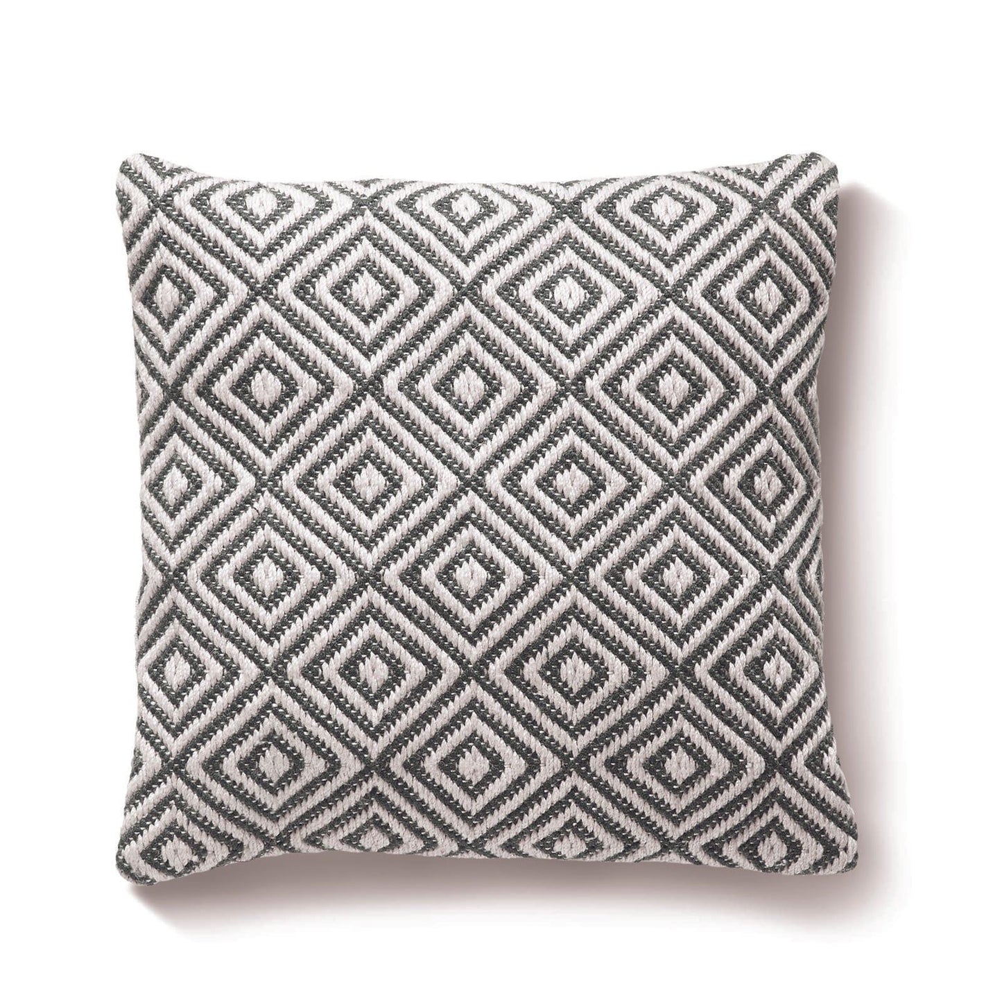 Hug Rug Woven Diamond Cushion Warm Grey 45X45 Rug