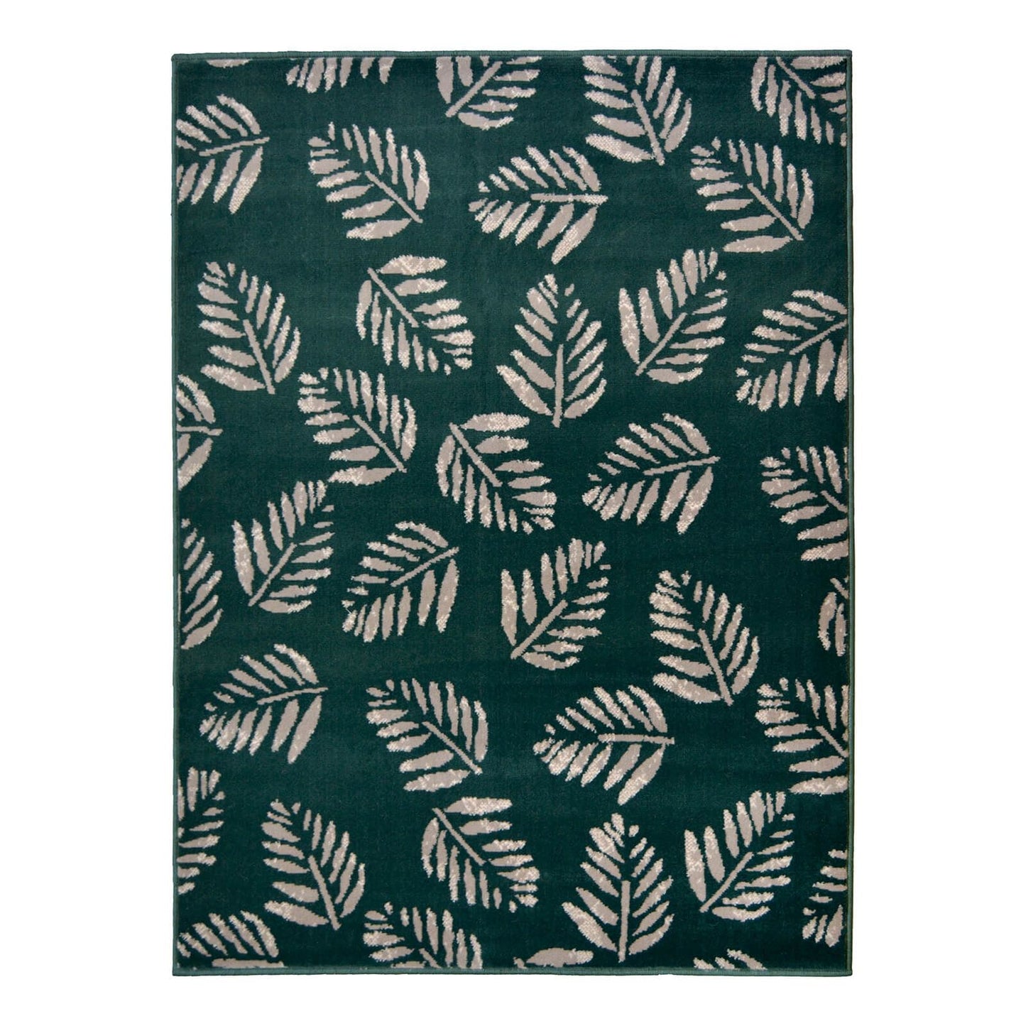 Maestro Leaf Stamp Green Rug