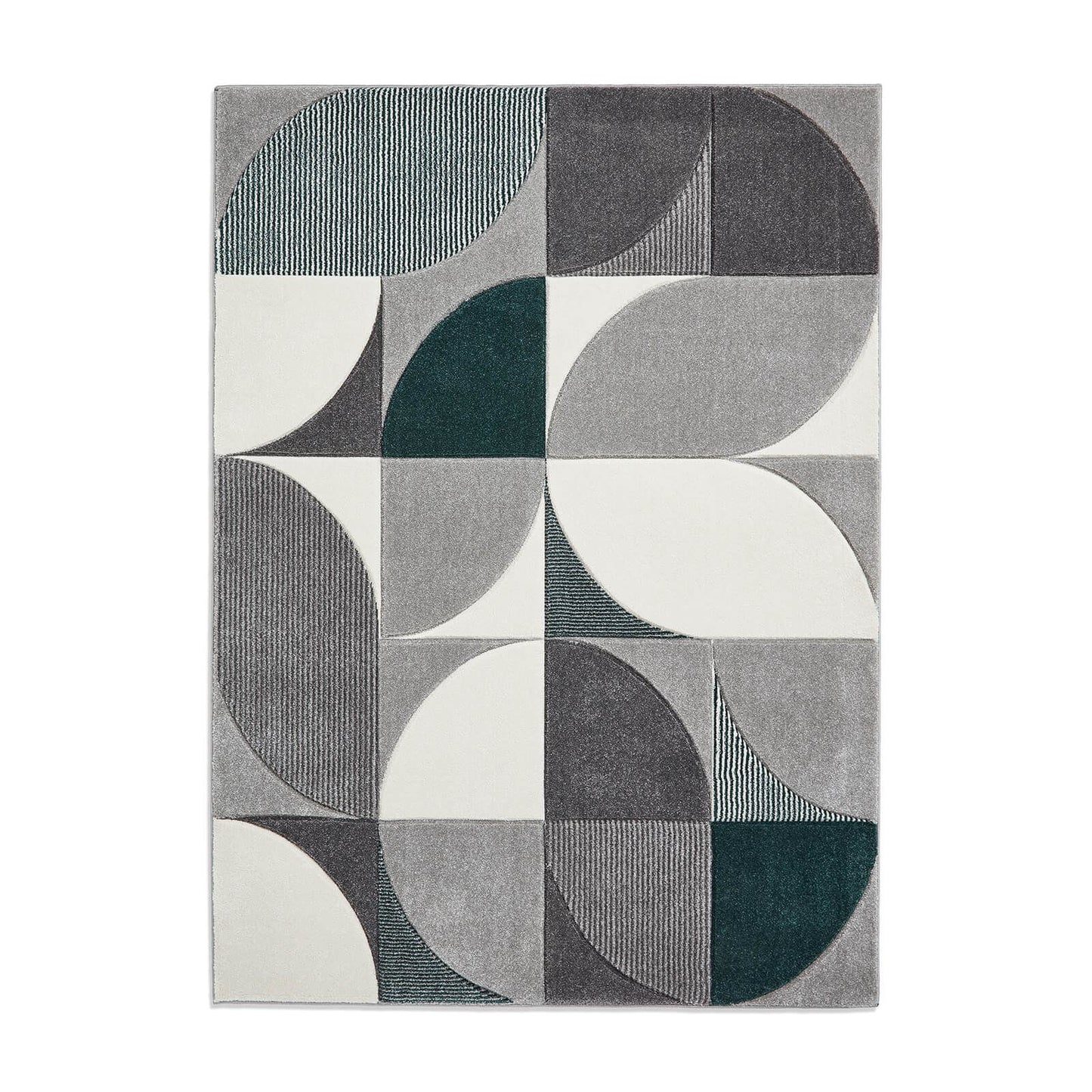 Matrix MT63 Grey/Green Modern Rug