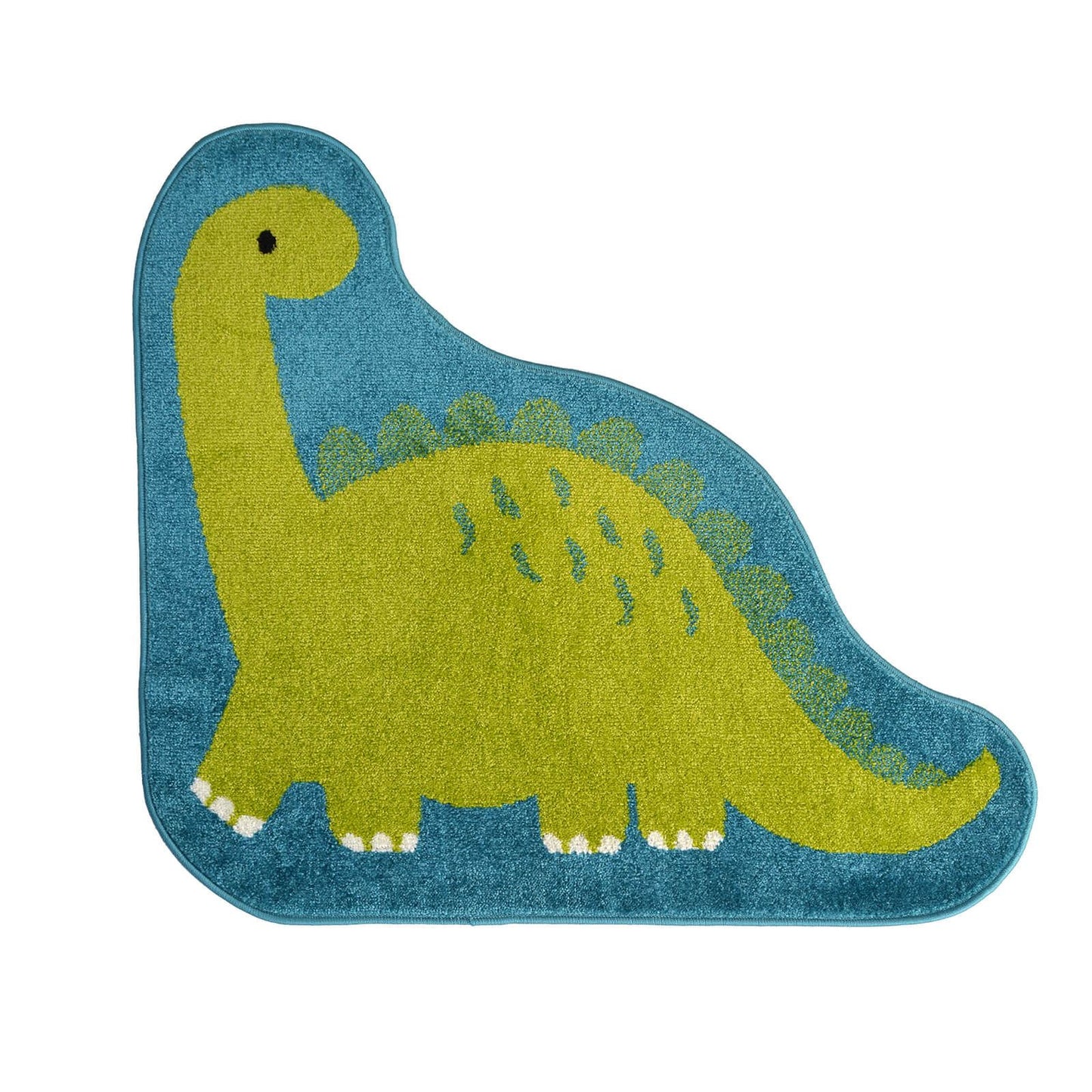 Colour Pop Dino Green Kids Rug - 100 X 100cm (3ft 2" x 3ft 2")