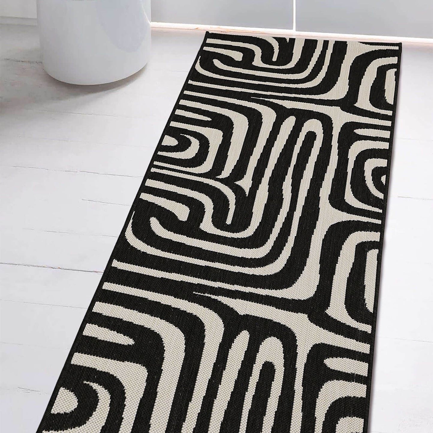 County Zebra Black Animal Rug