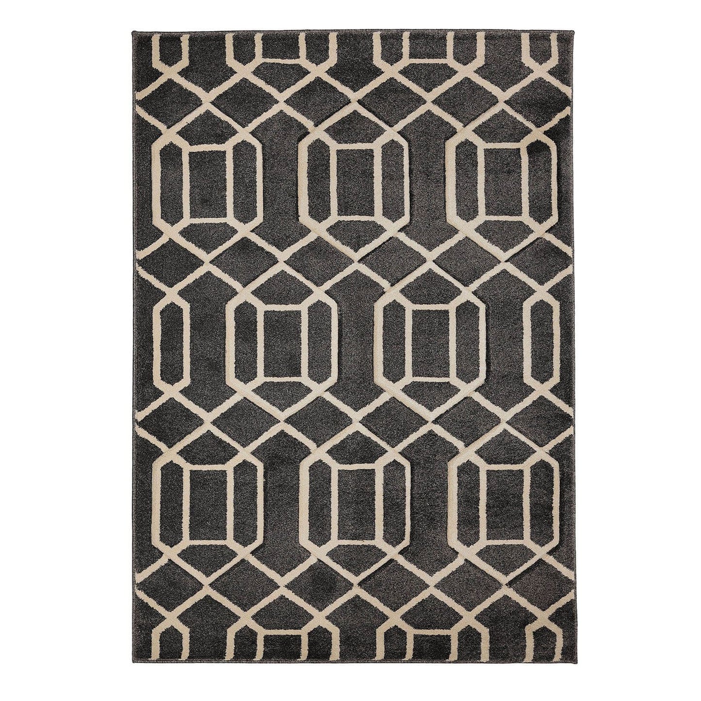 Newport Grey Lattice Rug
