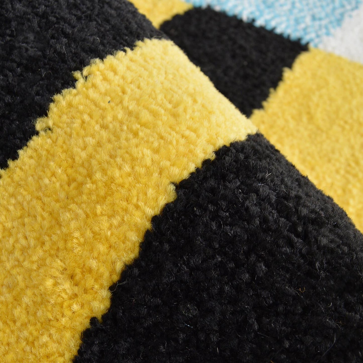 Colour Pop Bee Cream Kids Rug - 100 X 100cm (3ft 2" x 3ft 2")