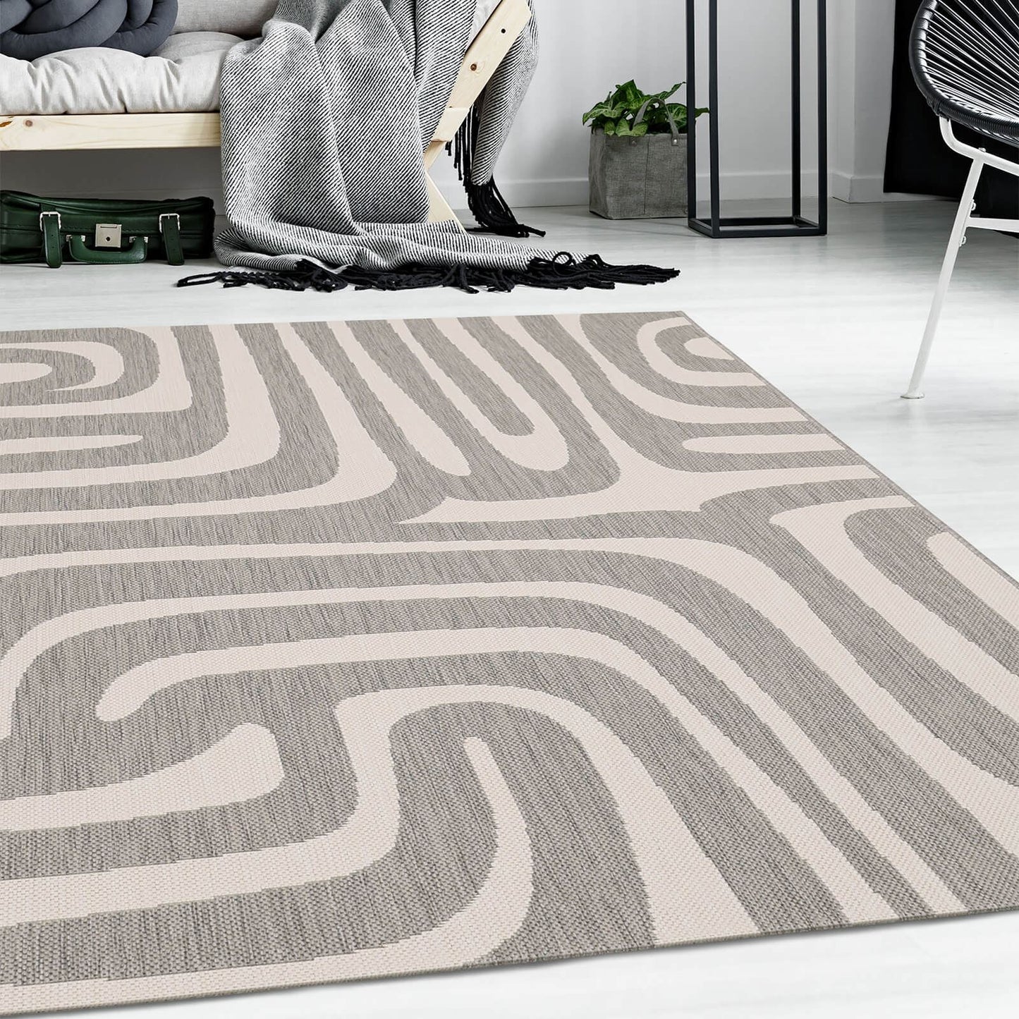 County Zebra Grey Animal Rug