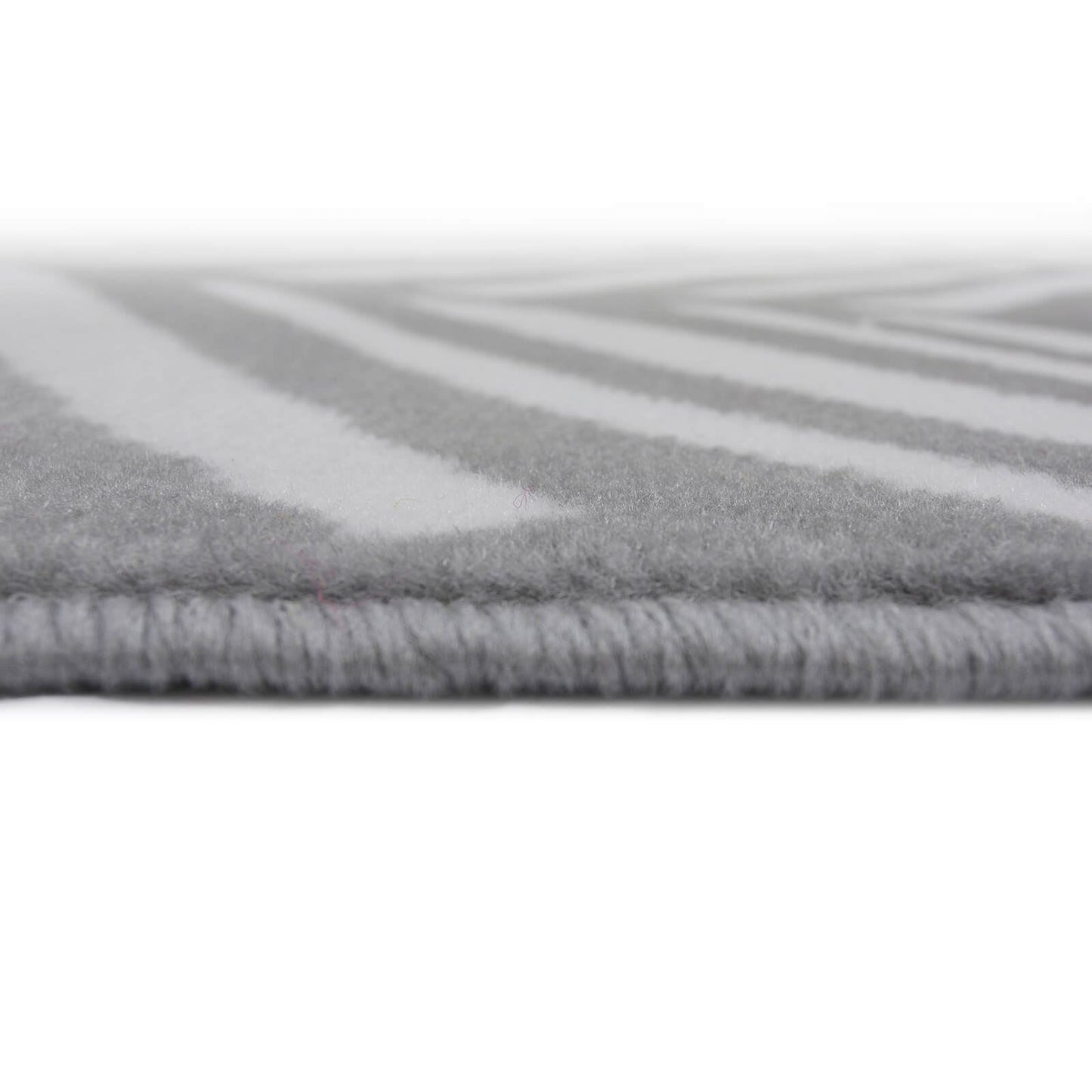 Maestro Herringbone Silver Contemporary Rug