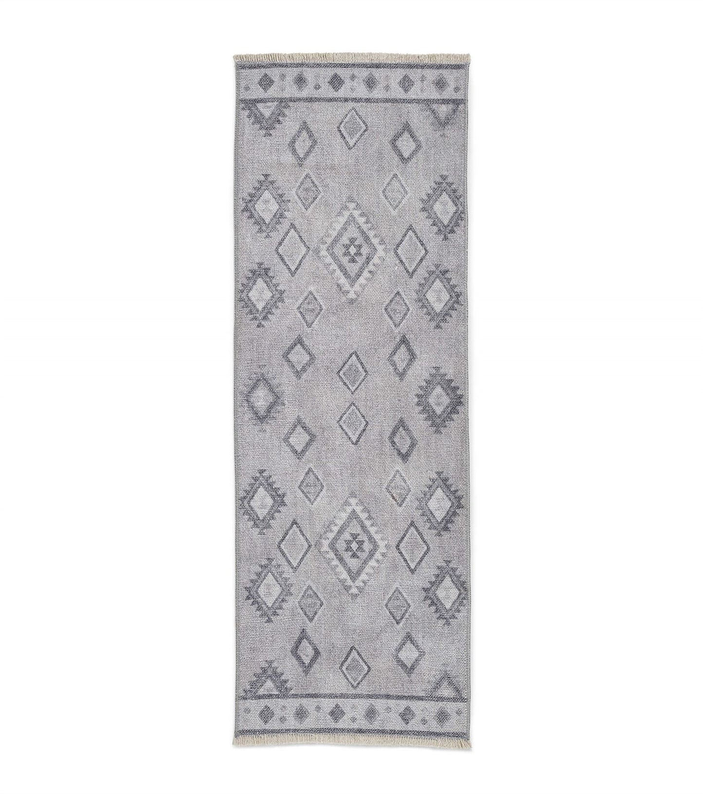 Whisper H1066 Grey/Green Modern Washable Rug
