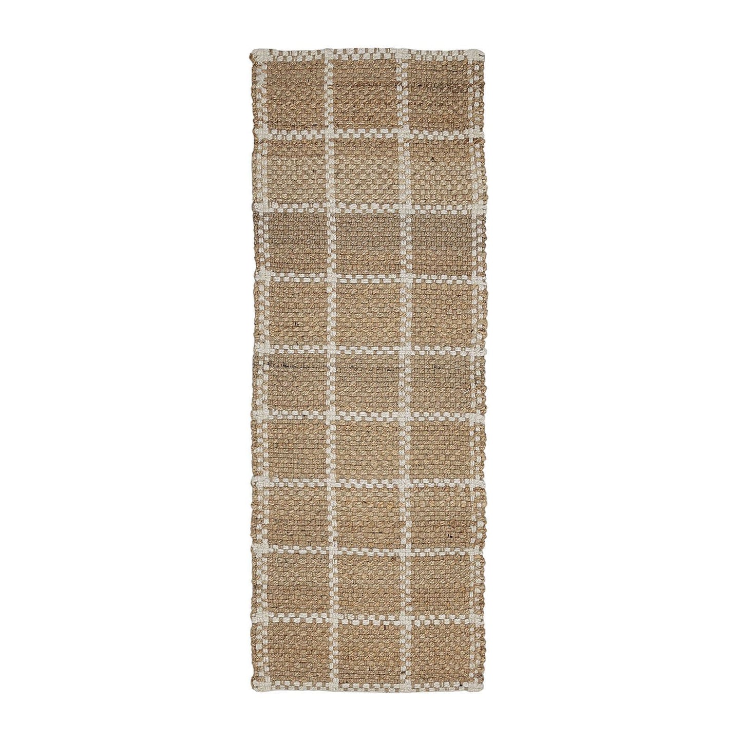 Jute Check Natural Rug