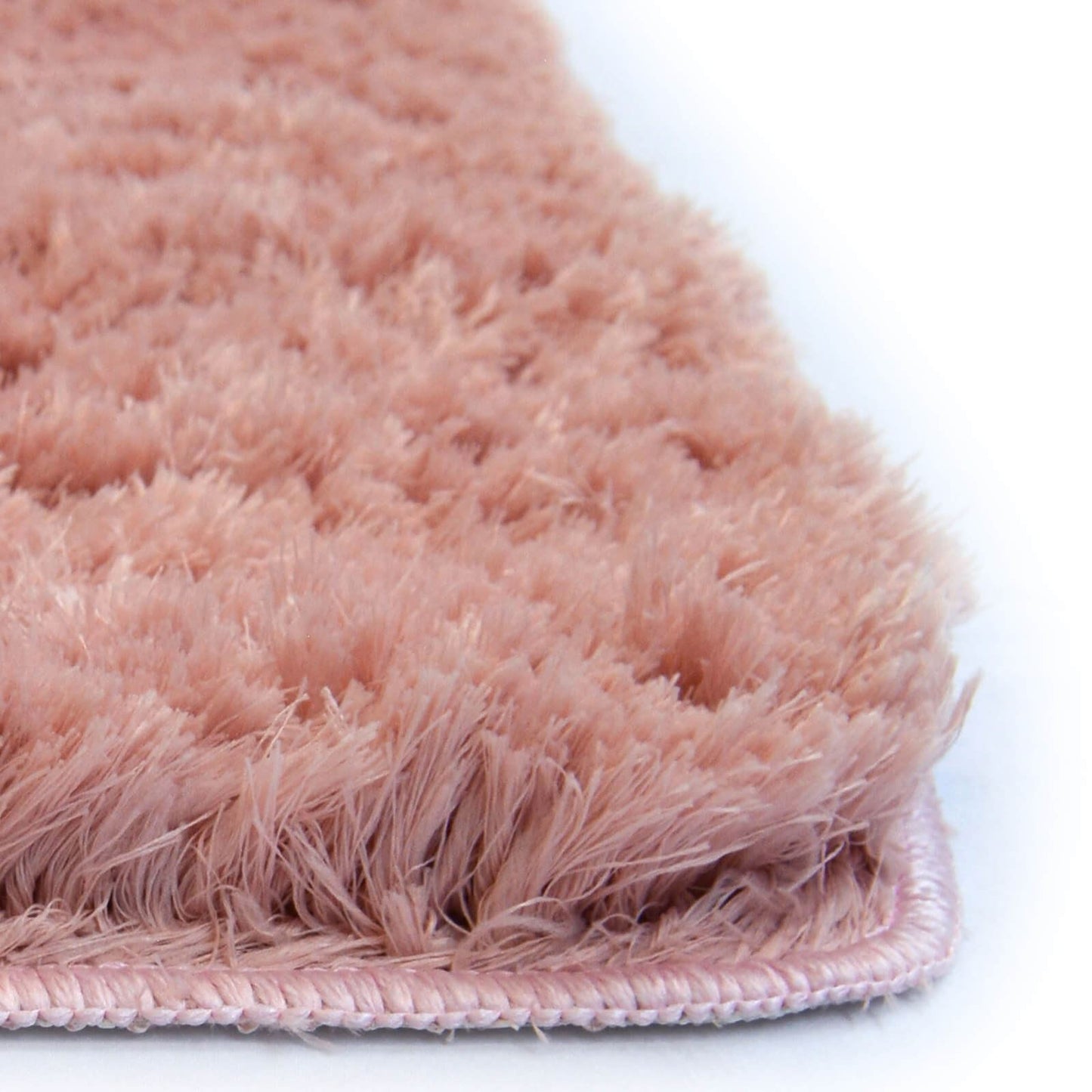 Soft Washable Cosy Pink Plain Rug