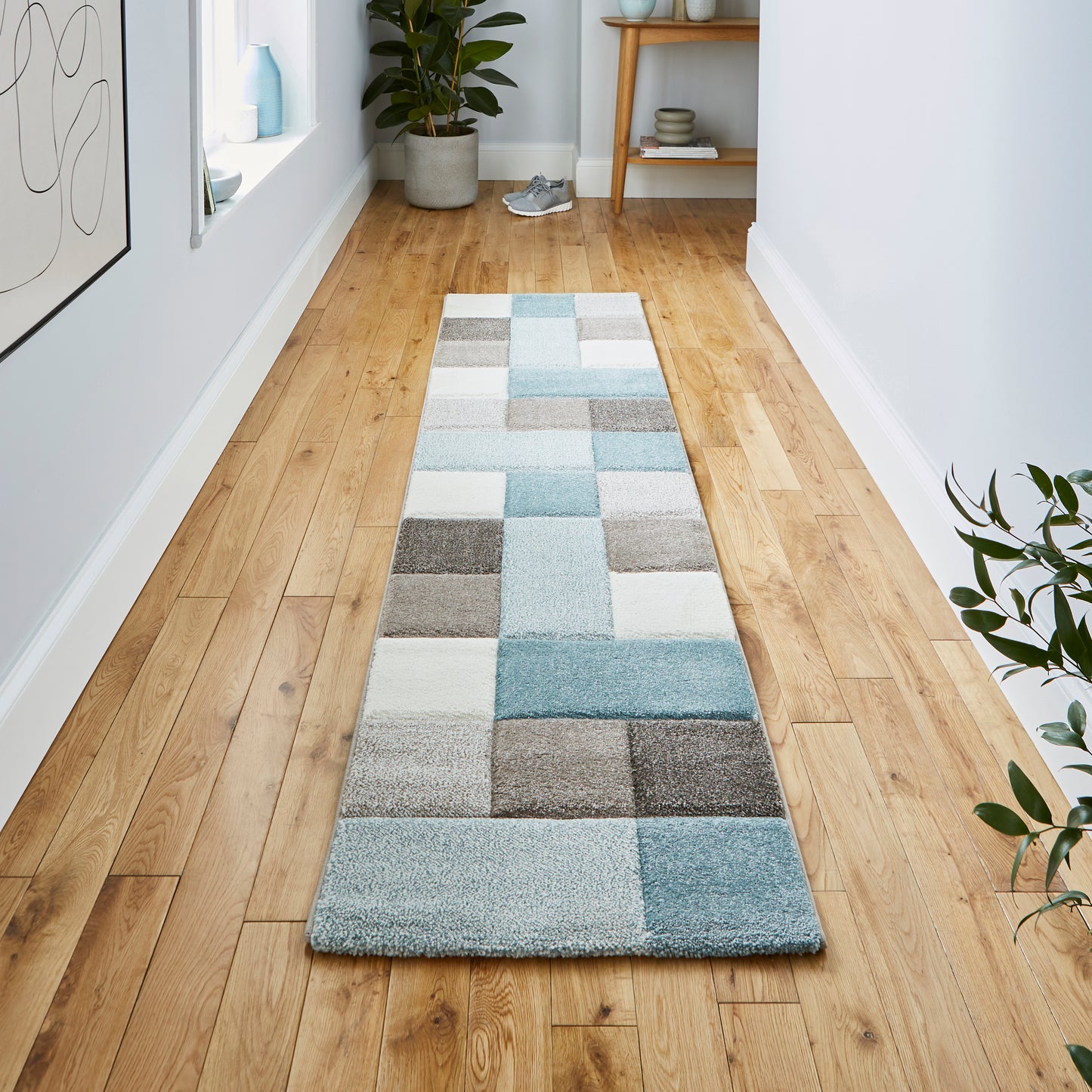 Brooklyn 646 Grey/Blue Modern Rugs