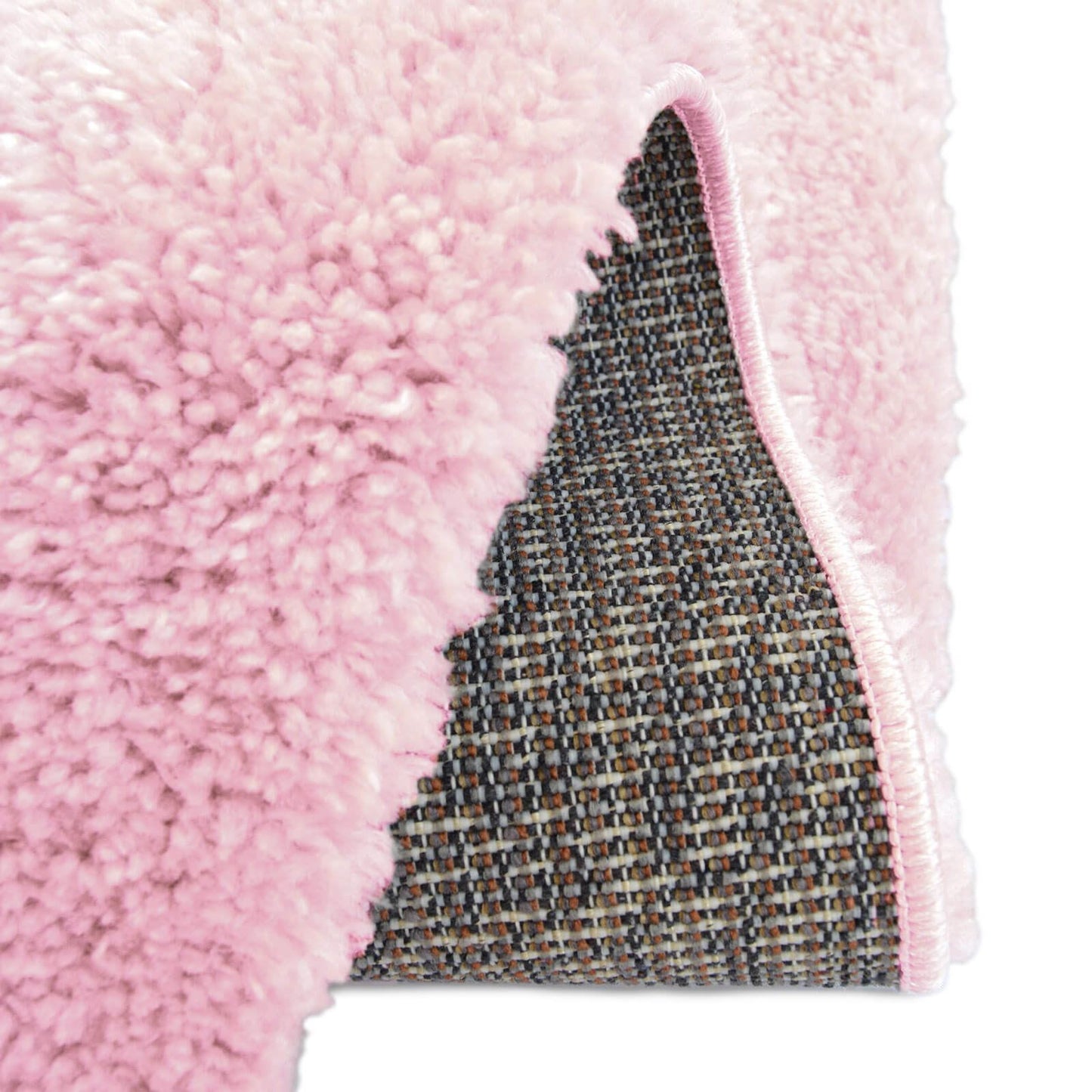 Snug Pink Plain Rug