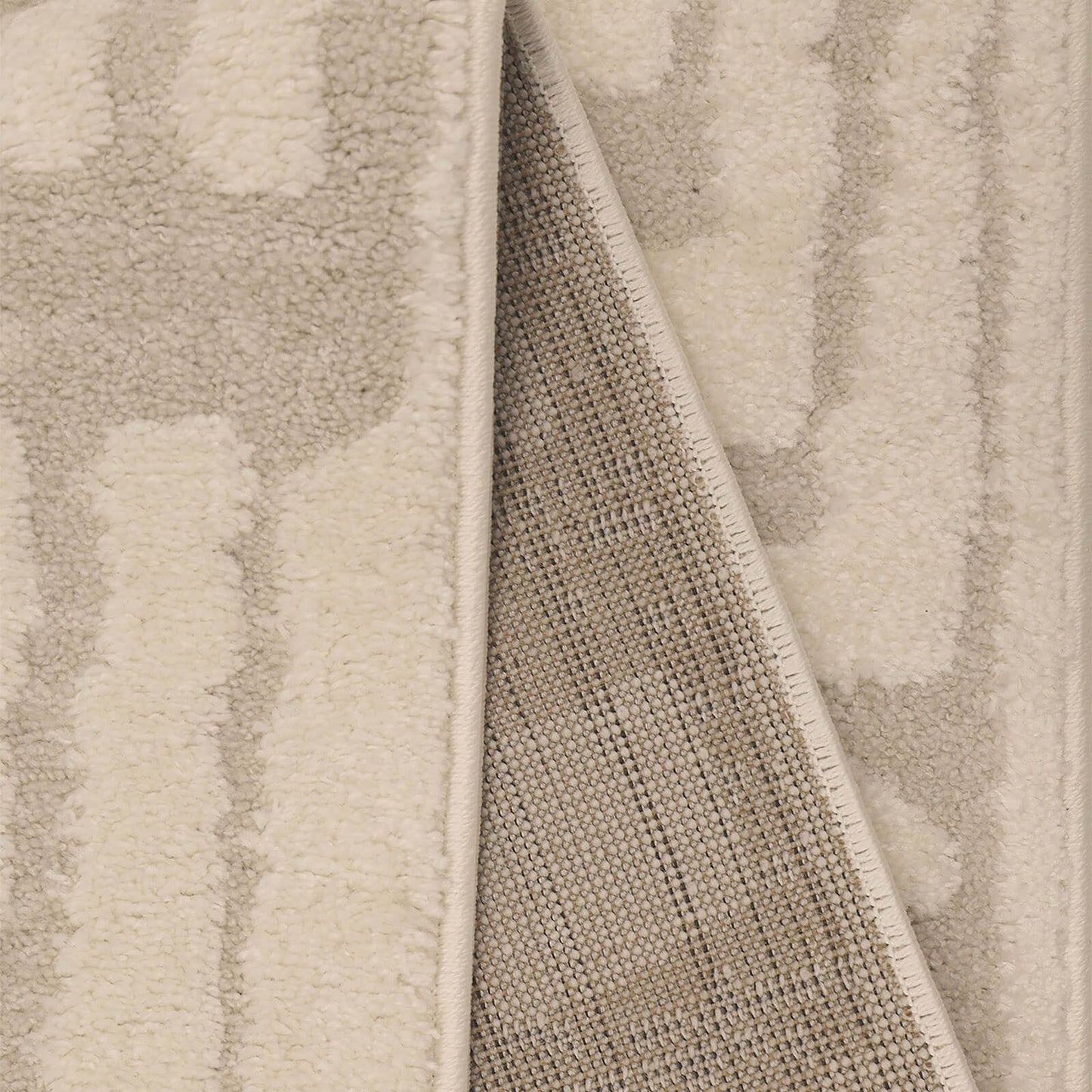 Ava Pave Cream Semi Plain Rug