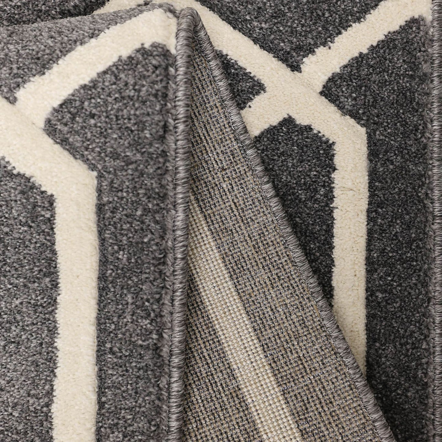 Newport Grey Lattice Rug