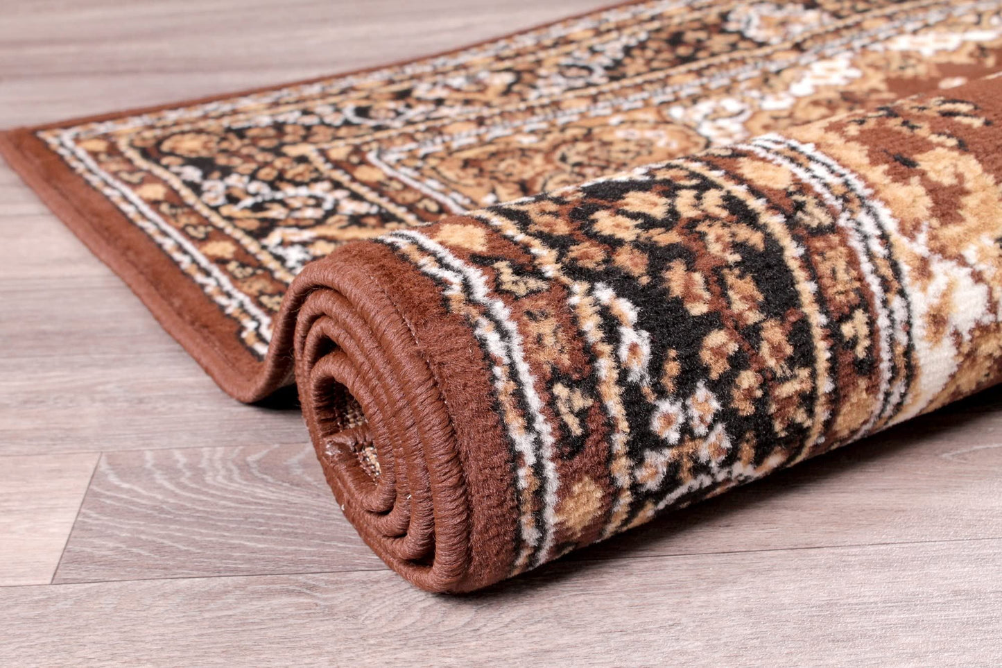 Traditional Poly Lancashire Chocolate Rugs