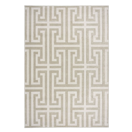 Origins Greek Key Cream Light Beige Rug