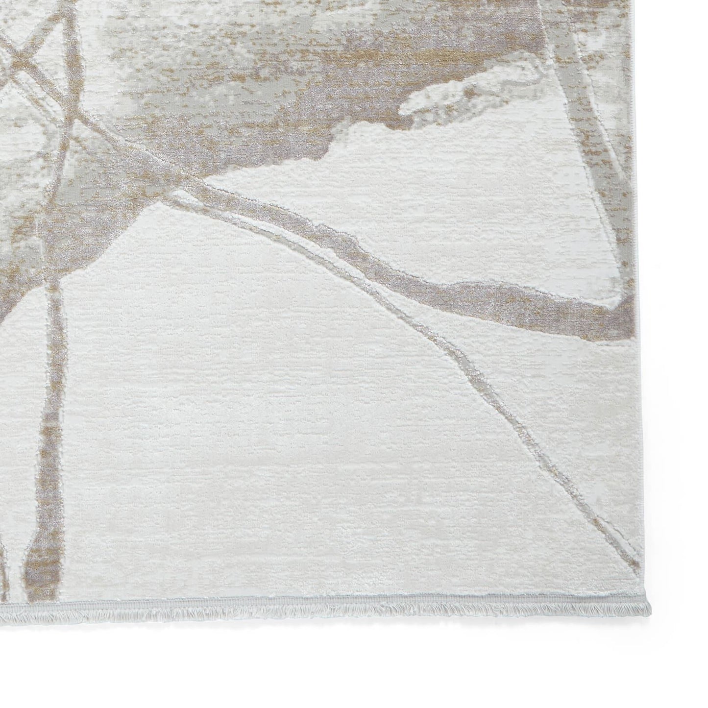 Mirage MR26 Cream Modern Abstract Rug - 200 x 290cm (6ft 6" x 9ft 6")