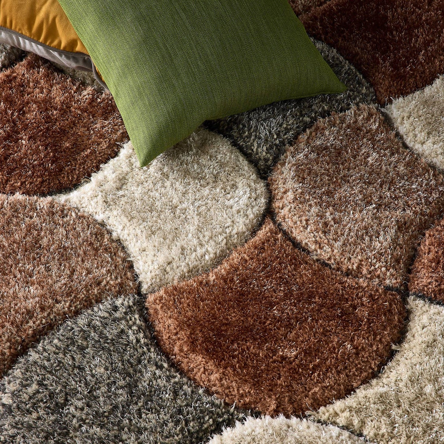 Origins 3D Scallop Ox Red Terracotta Rug