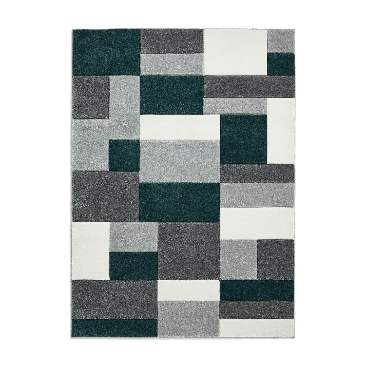 Matrix MT61 Grey/Green Modern Rug