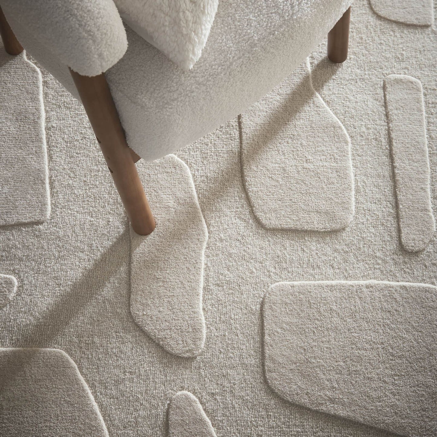 Origins Sculptured Stone Oatmeal Rug