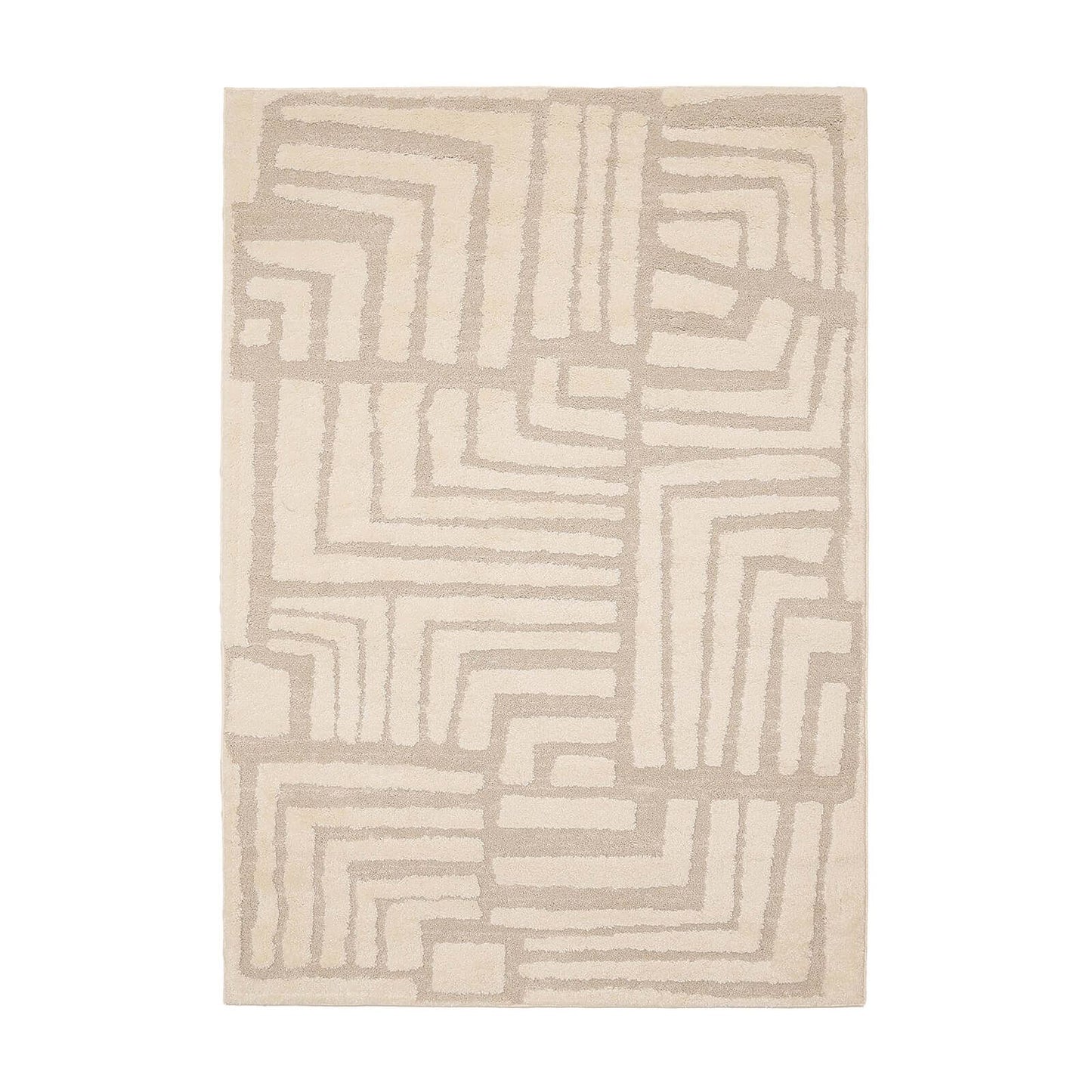 Ava Illusion Cream Semi Plain Rug