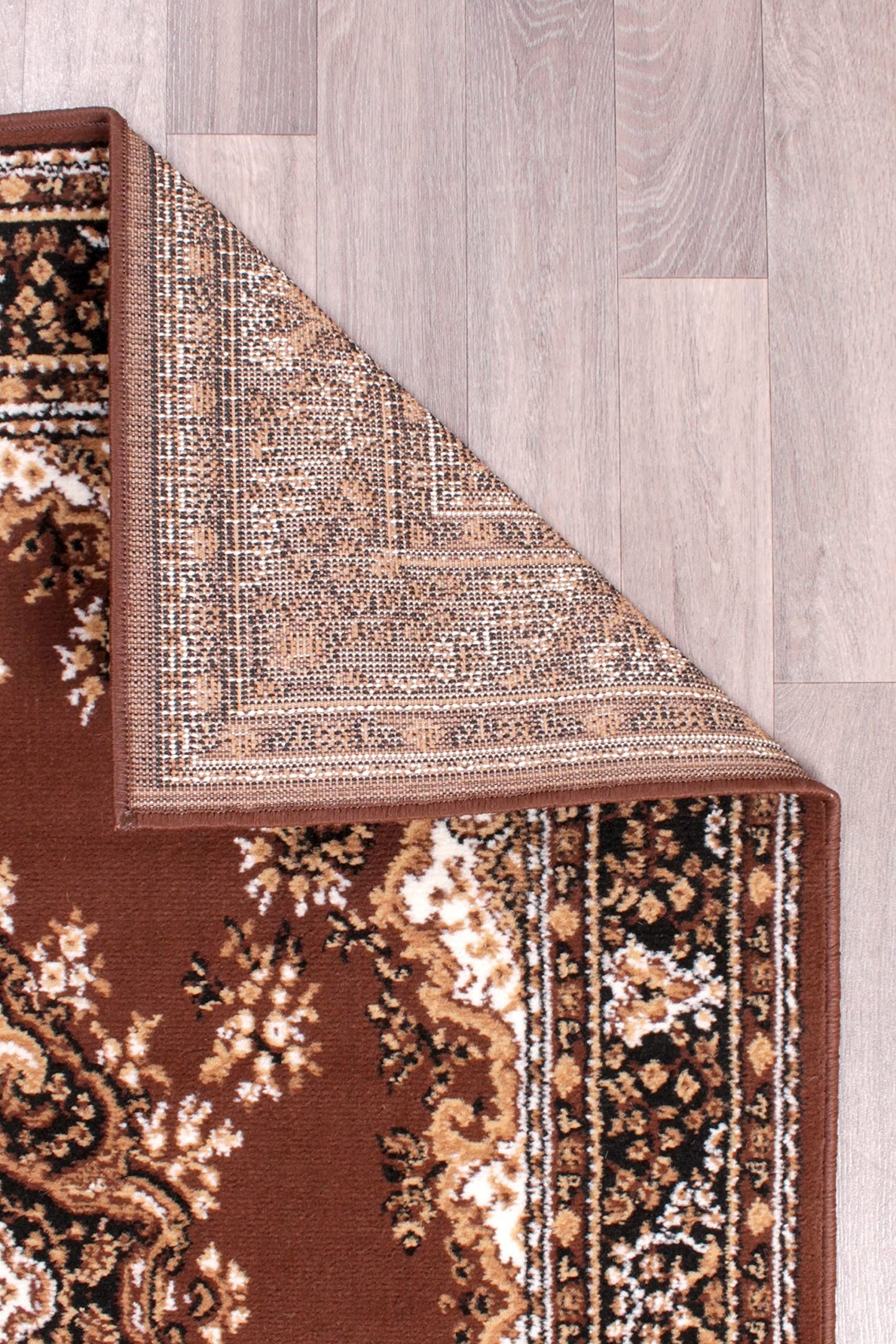 Traditional Poly Lancashire Chocolate Rugs
