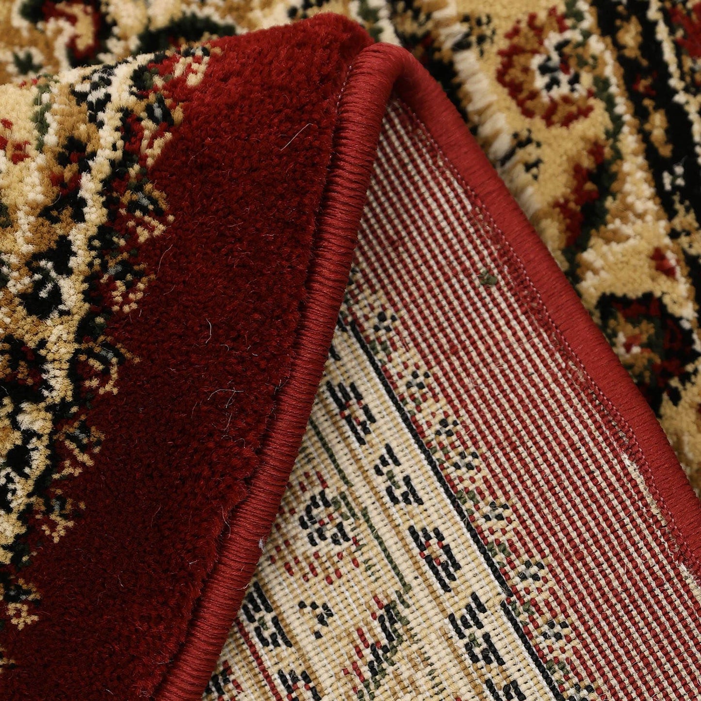 Victoria Traditional Red Classical Rug