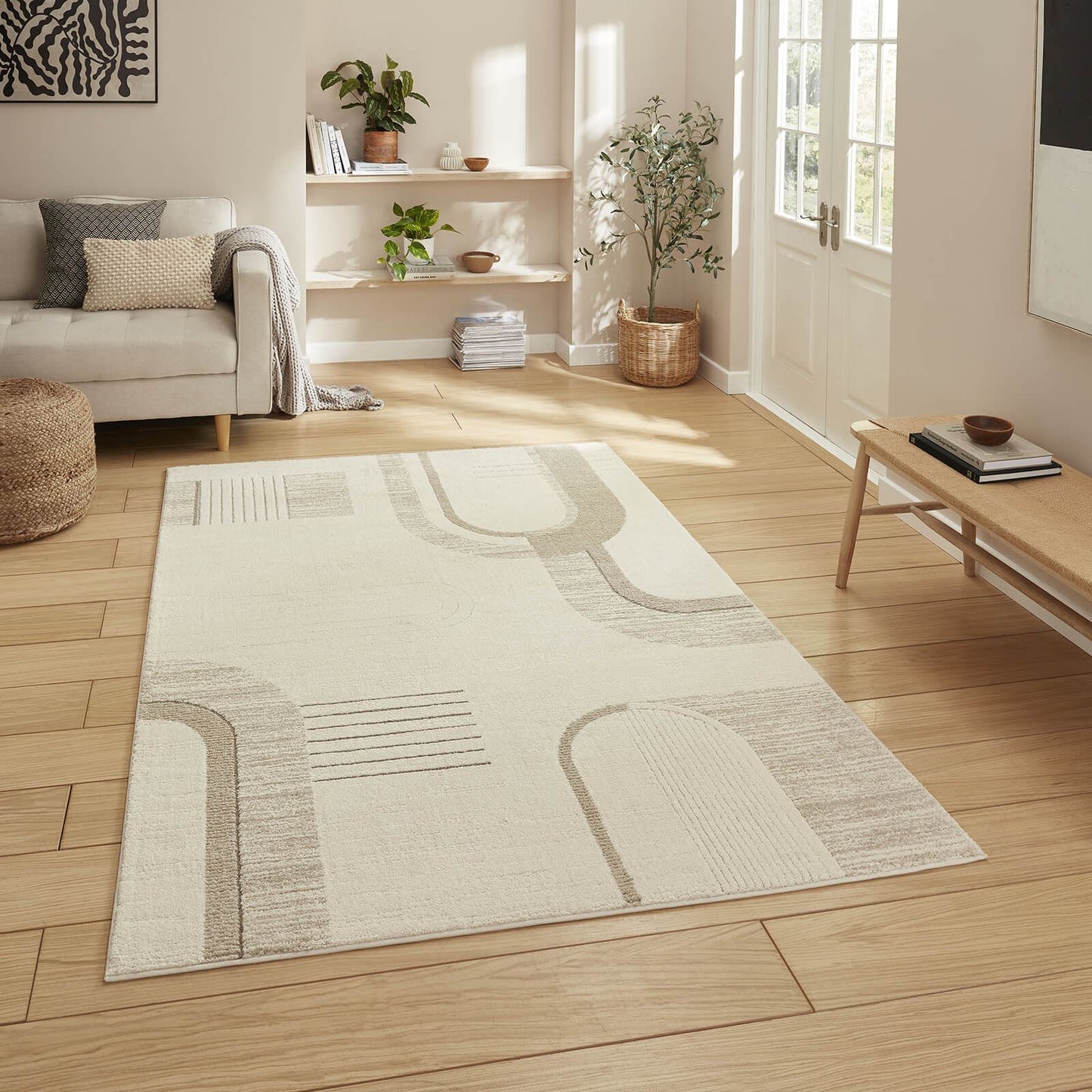 Elio 2310 Beige Modern Abstract Rug