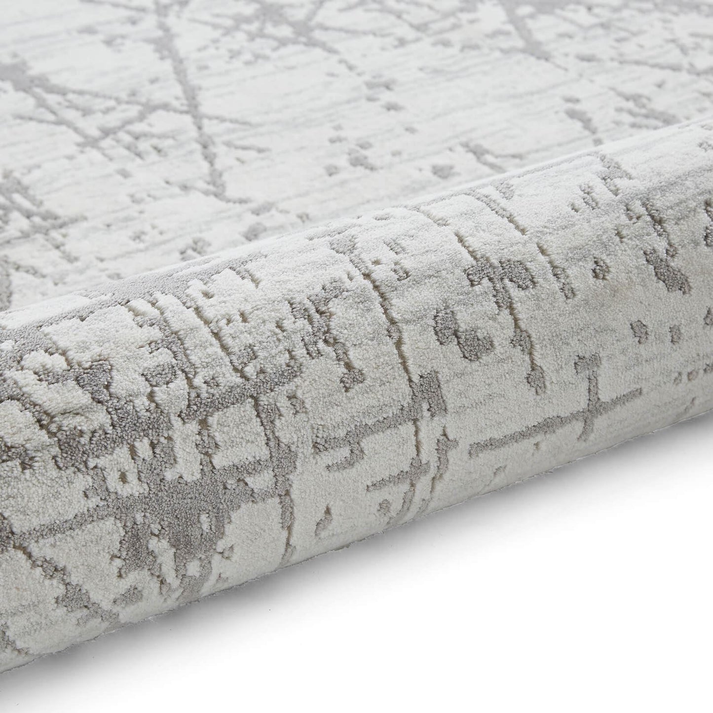 Mirage MR80 Grey Modern Abstract Rug - 200 x 290cm (6ft 6" x 9ft 6")