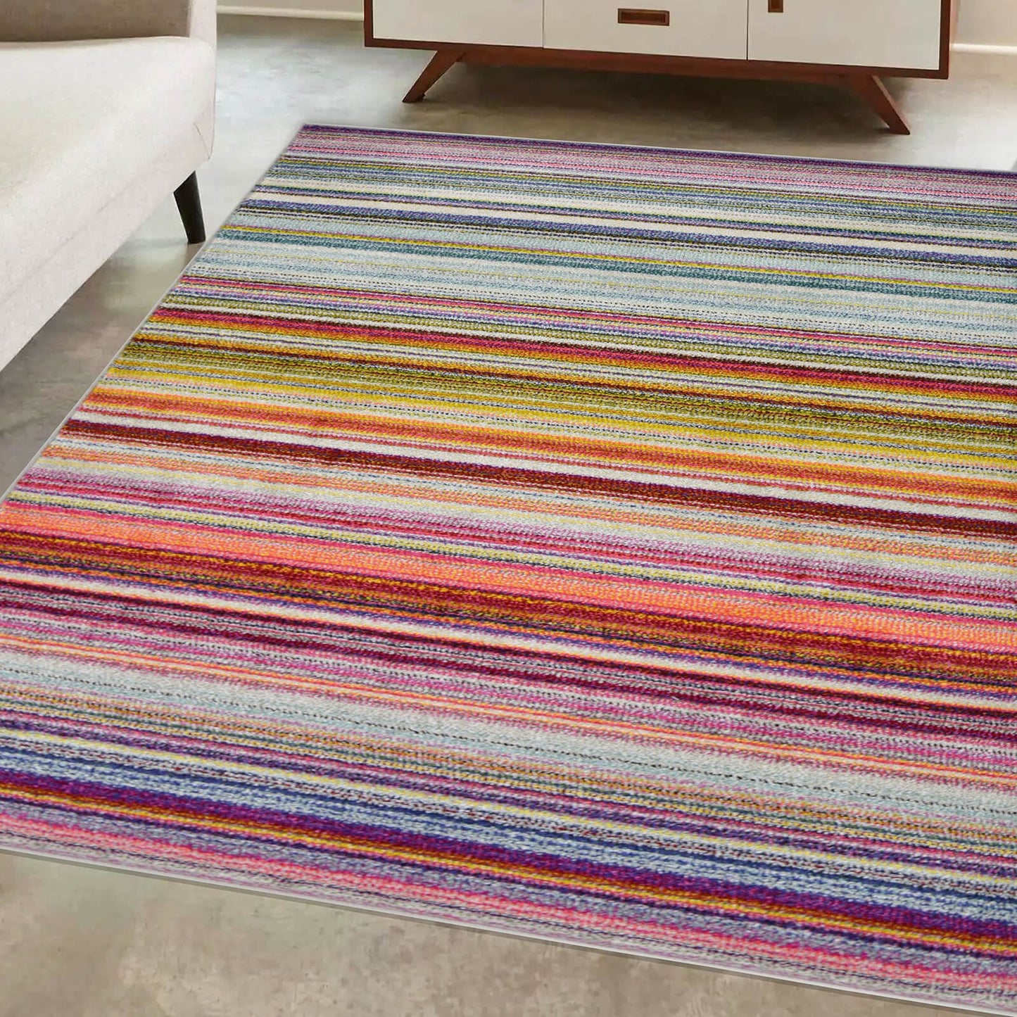 Villa Stripe Multi Rug
