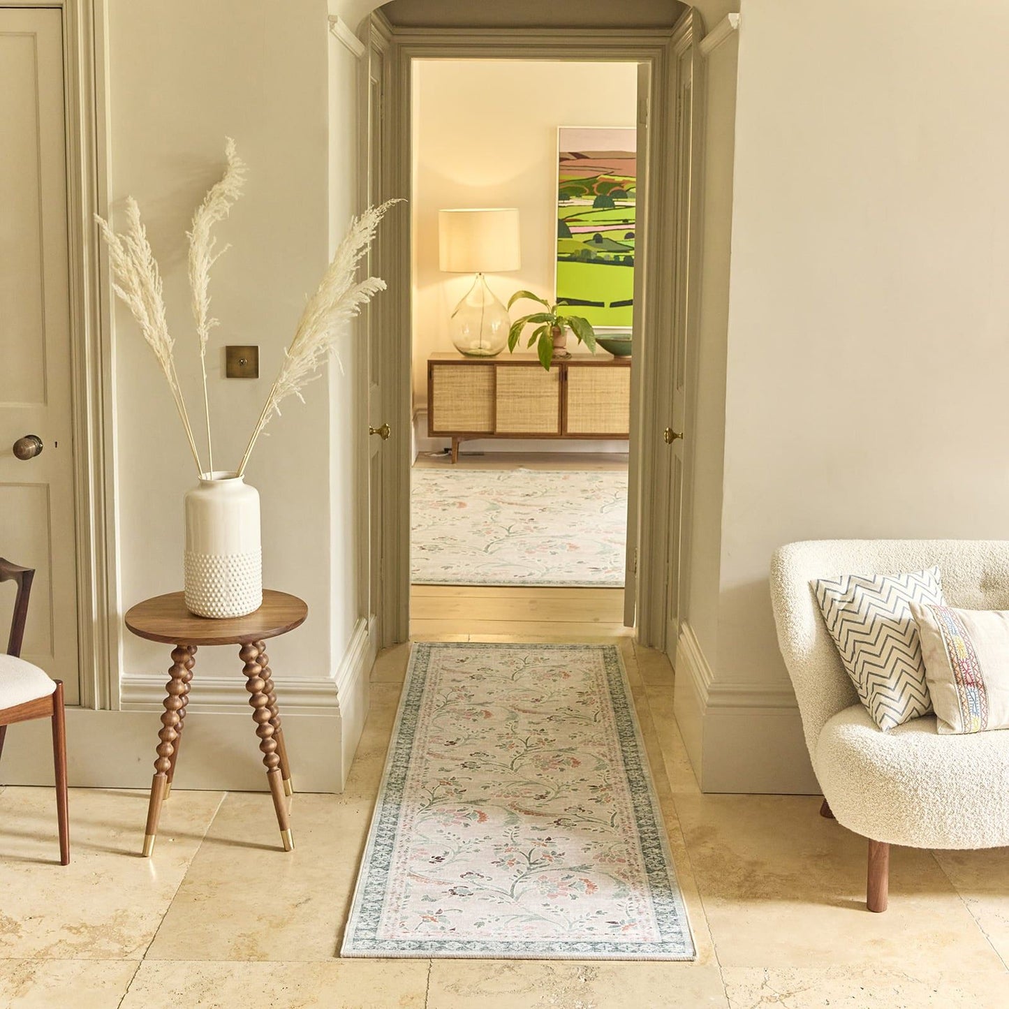 Hug Rug Eco-Washable English Floral Rug