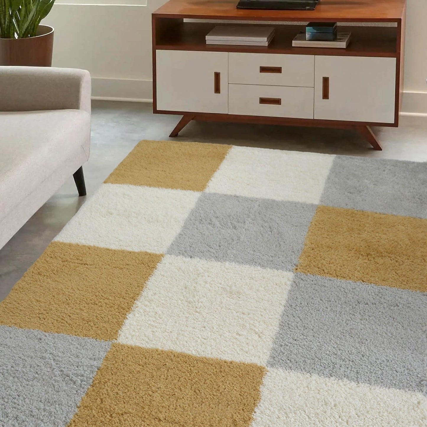 Snug Ochre Blocks Rug