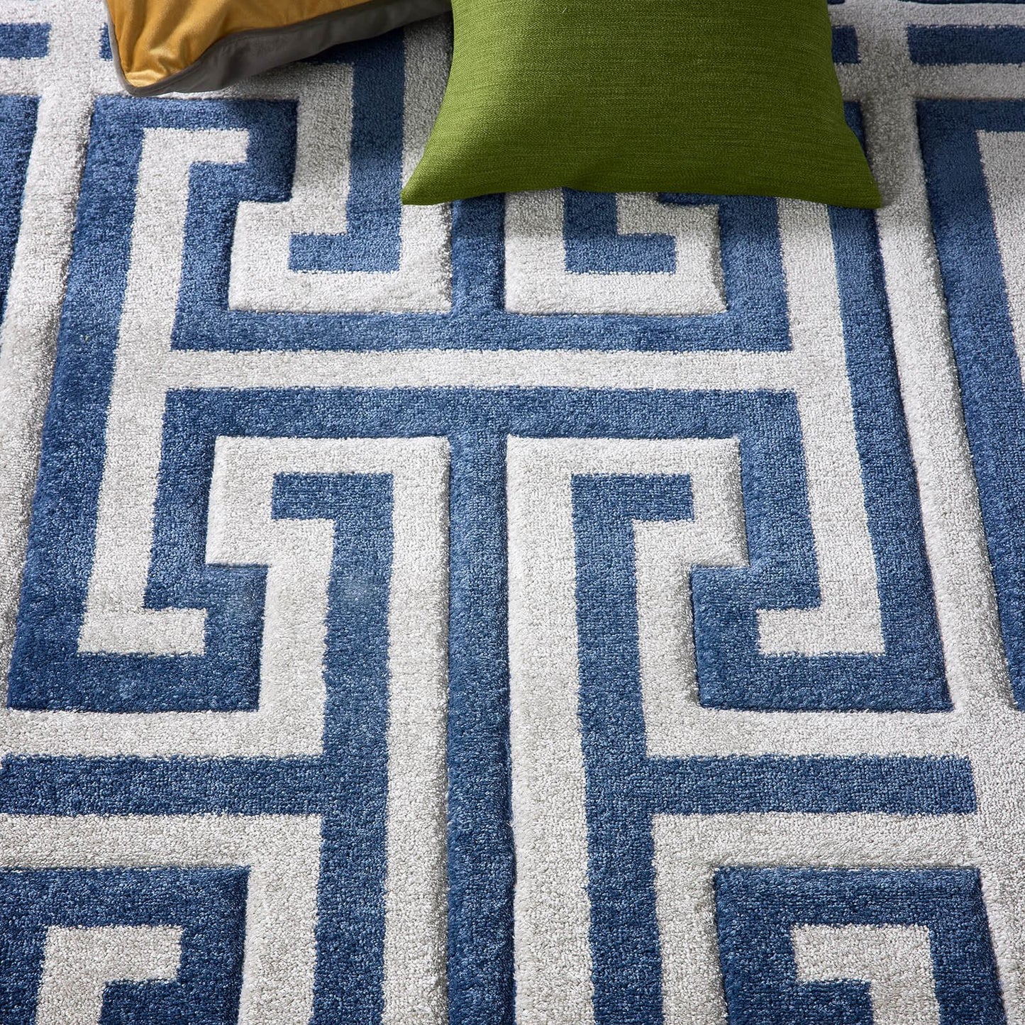 Origins Greek Key Blue Rug