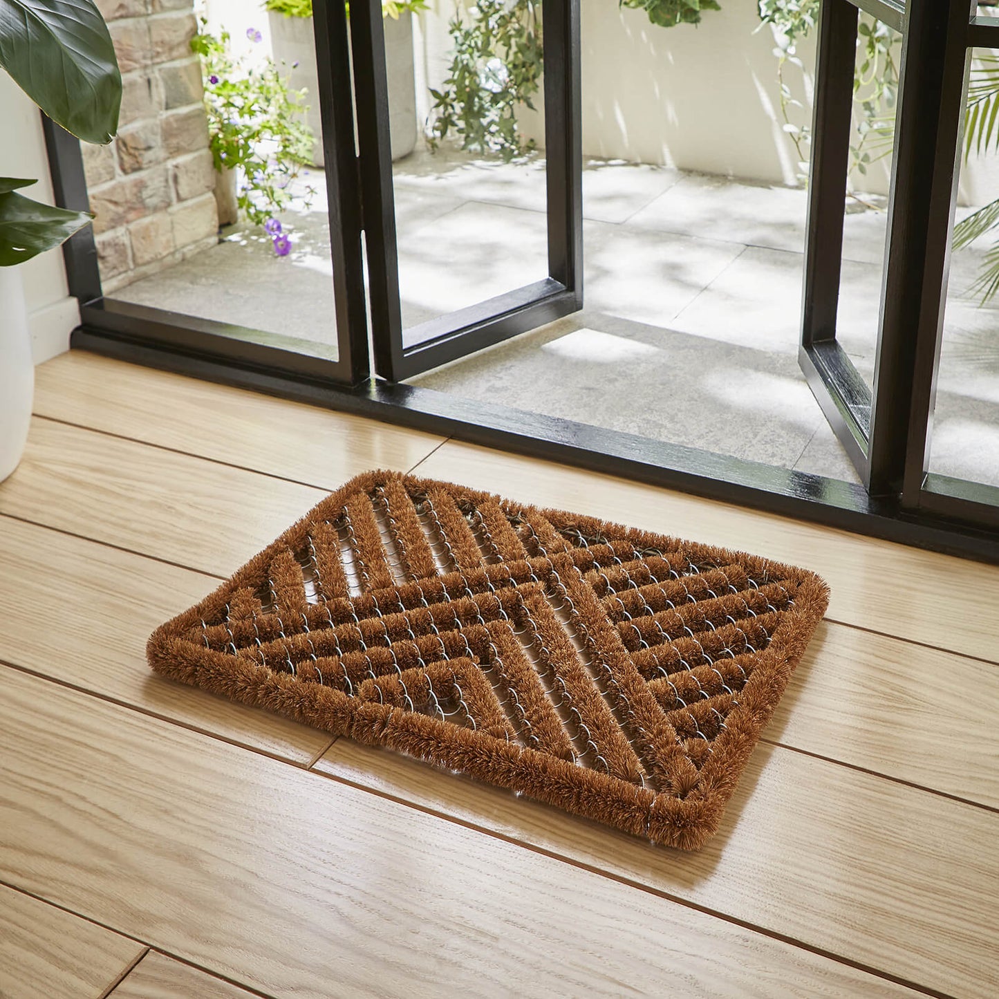 Coir Wire Scraper Mat Rug - 40 x 60