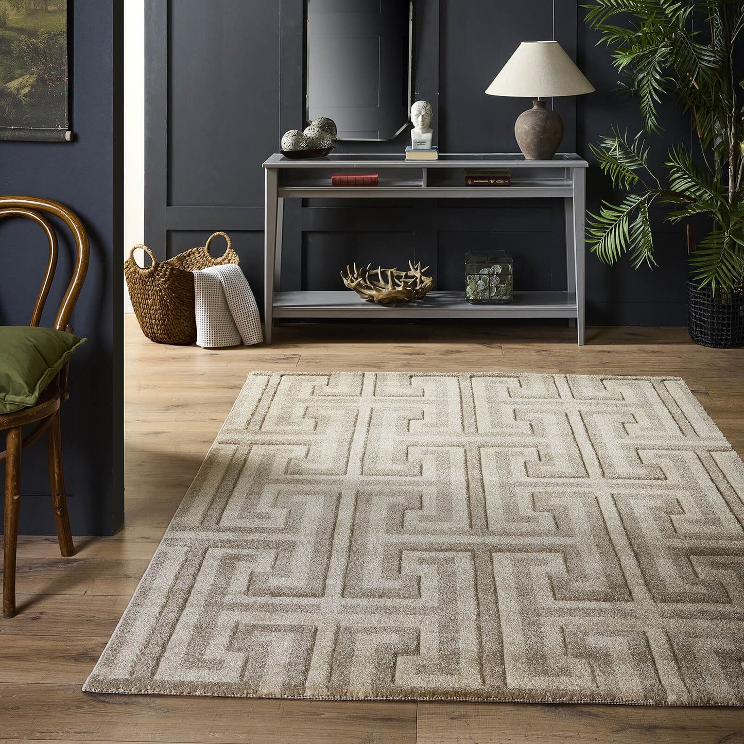 Origins Greek Key Beige Light Vision Rug