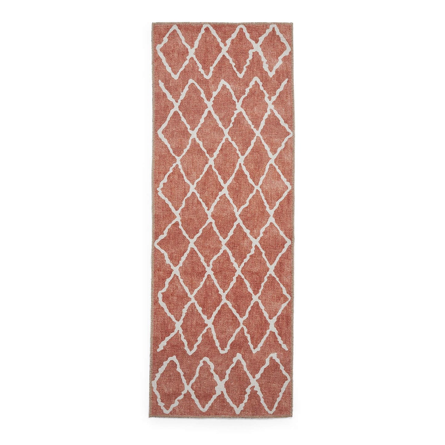 Coral H1060 Orange Berber Washable Rug