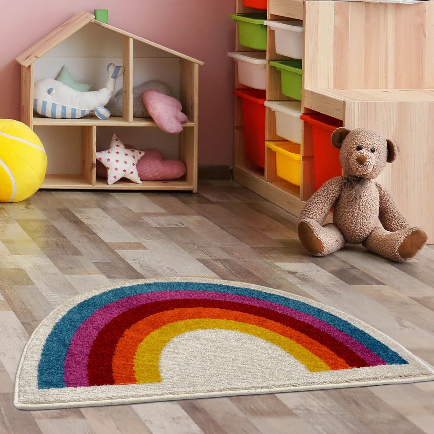 Colour Pop Rainbow Kids Multi Rug - 080 X 120cm (2ft 6" x 4ft 0")