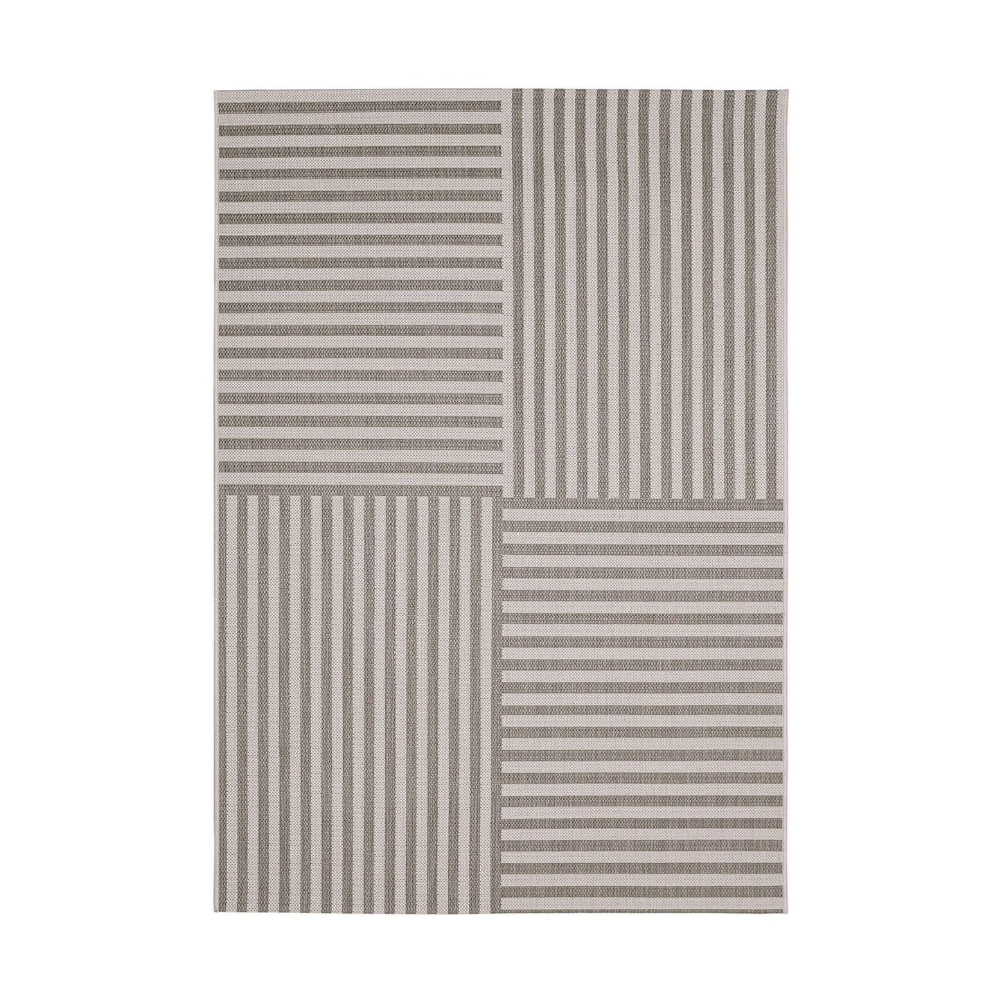 County Multi Stripe Natural Geo Rug