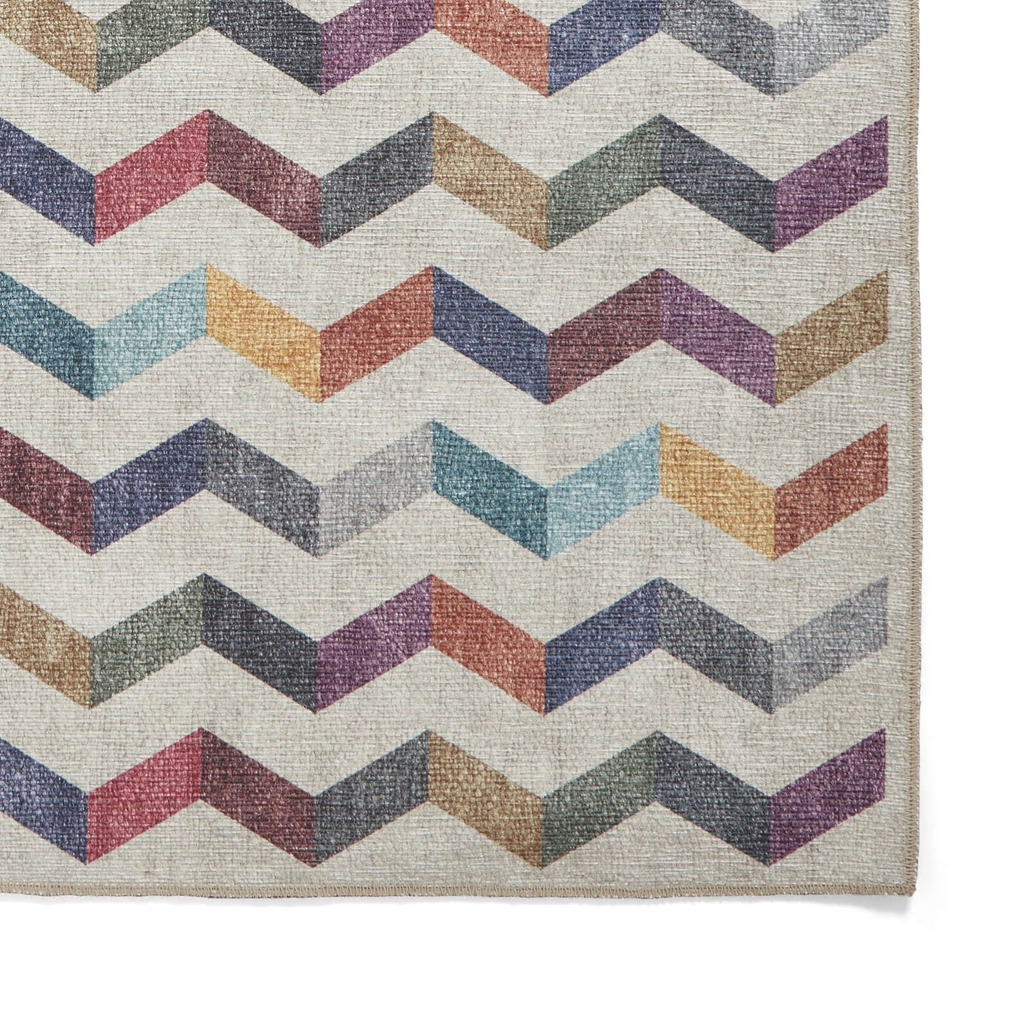 Coral H1059 Multi Modern Washable Rug