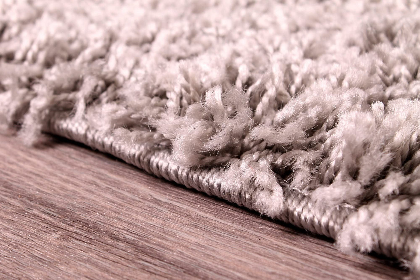 Modern Retro Soft Pile Thick Shaggy Living Room Bedroom Rug Large Carpet Silver 150x210cm (4'11"x6'7")
