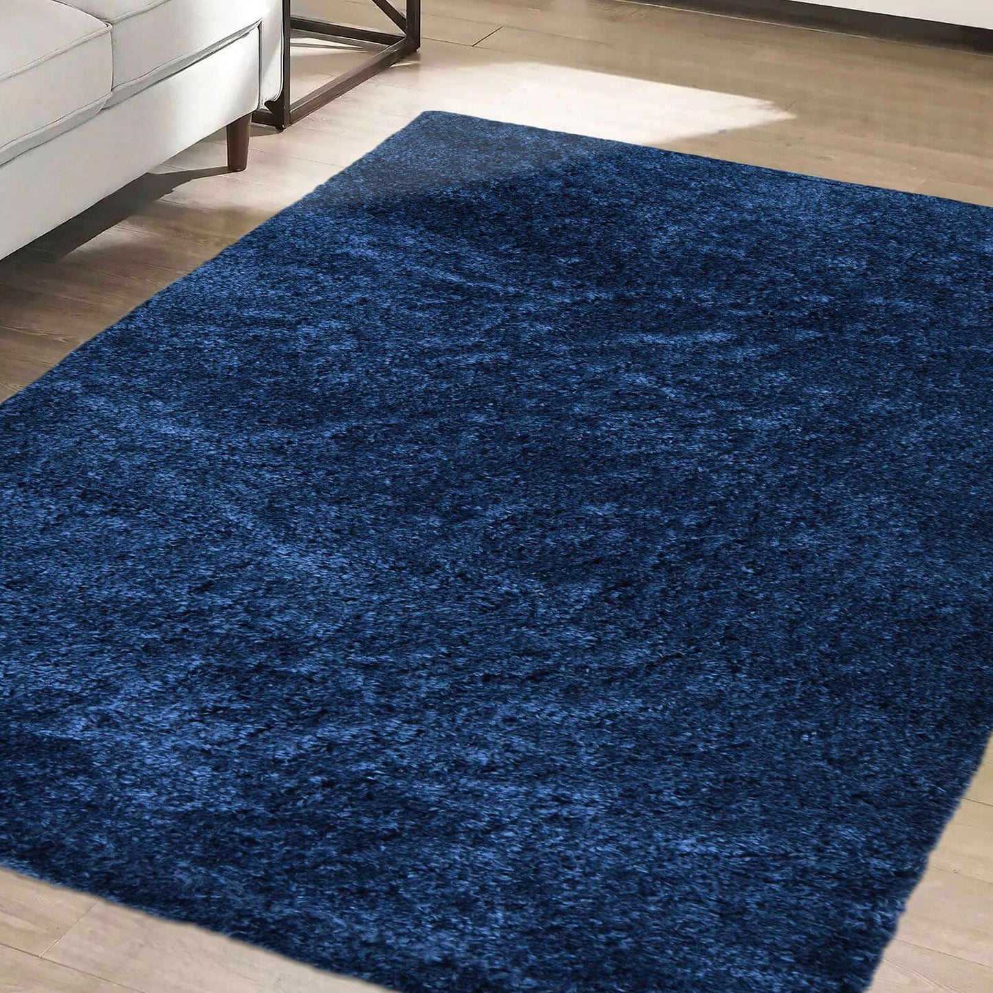 Snug Navy Plain Rug